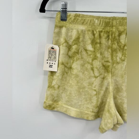 🆕 NWT Billabong Girl’s High Tides Short Tie Dye Terry Cloth Pockets Kids Large - Picture 6 of 11